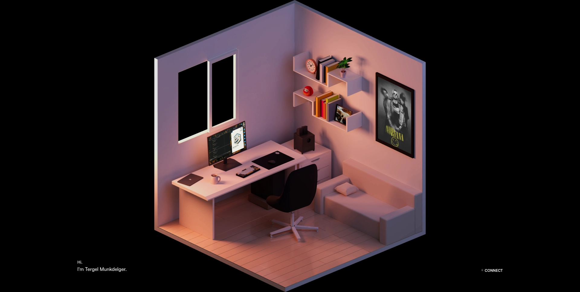 Baked render of my room